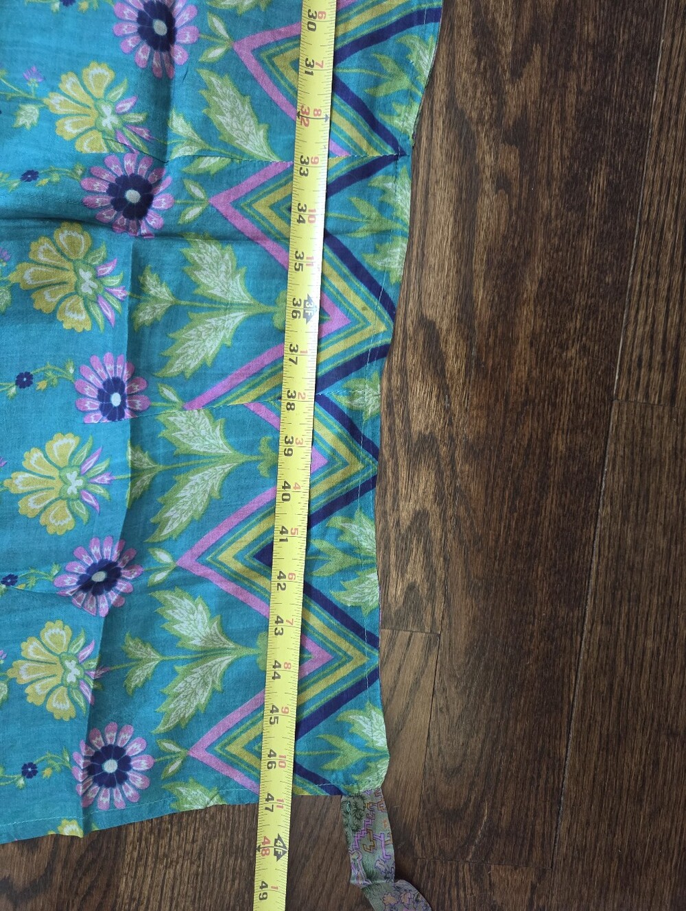 Aritsan Hand Sewn Reversible Silk True Wrap Skirt Boho Midi India - Picture 8 of 10